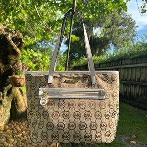 Michael Kors Brown Monogram Tote